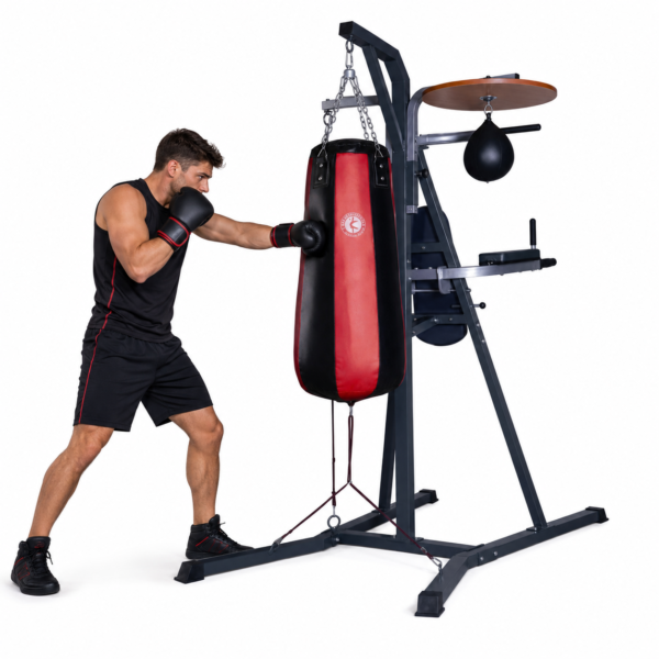قاعدة شوال ملاكمة مع بول اب ونجاصة الأصلية Original Boxing Bag Stand with Pull-Up Bar & Speed Bag