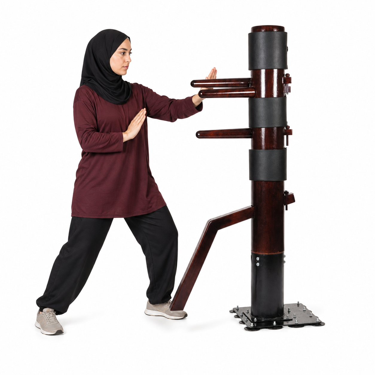 مجسم كونغ فو خشب الأصلي Original Wooden Kung Fu Dummy مجسم كونغ فو خشب الأصلي Original Wooden Kung Fu Dummy