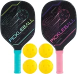 طقم مضارب بيكلبول مع ٢ كرة