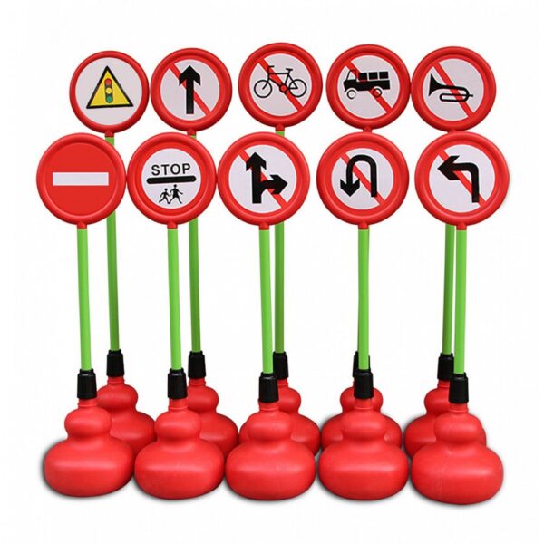 مجموعة إشارات مرور تعليمية للأطفال