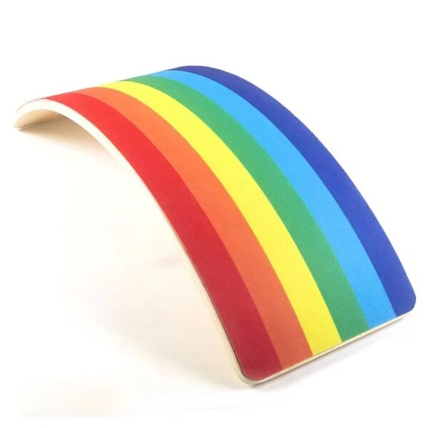 لوح التوازن الخشبي الملون