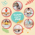 لوح التوازن الخشبي الملون