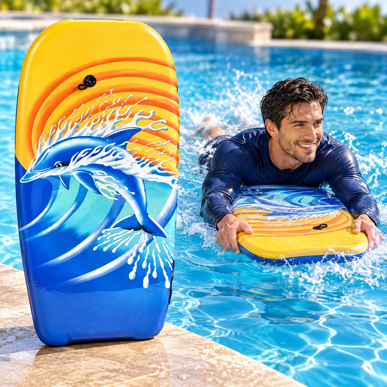 بورد سباحة حجم كبير Large Swimming Kickboard - Image 1