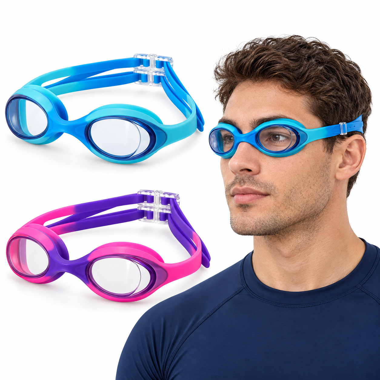 نظارة لويال New New Loyal Swimming Goggles - Image 1