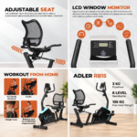 Recumbent Exercise Bike – دراجة تمرين ثابتة بمقعد ظهر - Image 2